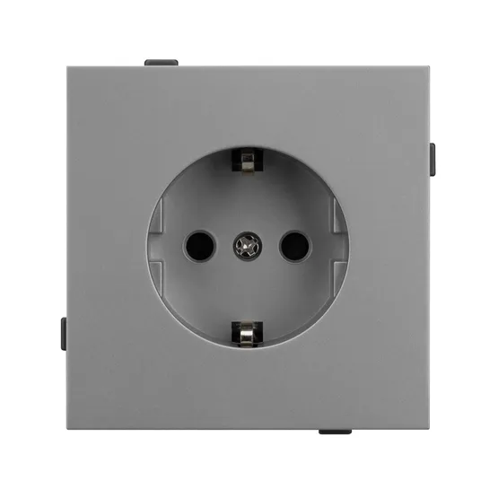 Фото #3 товара Механизм электрической розетки SCT-TENDO-MEU1-PL-GR (230V, 16A) (Arlight, Графитовый)
