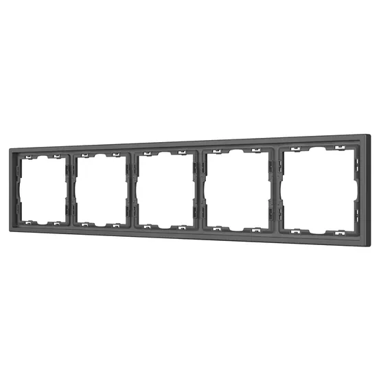 Фото #1 товара Рамка пластиковая FRM-NOBE-SFPL-5-GR (Arlight, Серый базальт)