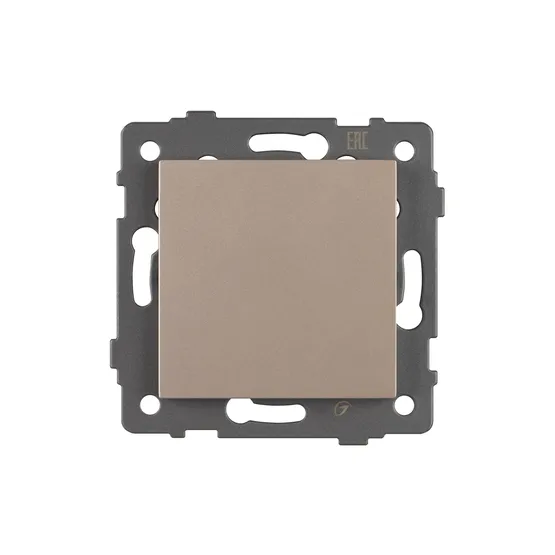 Фото #2 товара Механизм выключателя одноклавишный проходной SWT-MKP1-PL-GD-V (250V, 10A) (Arlight, -)