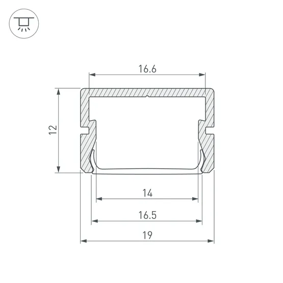 Фото #3 товара Профиль SILER-3000 ANOD BLACK (Arlight, Алюминий)
