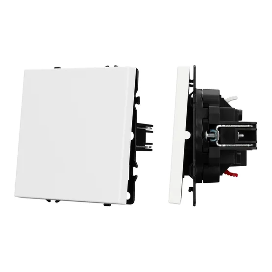 Фото #1 товара Механизм выключателя одноклавишный проходной SWT-NOBE-MKP1-SFPL-WH (230V, 10A) (Arlight, Белый кварц)