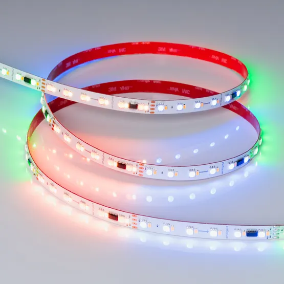 Фото #3 товара Светодиодная лента SPI-BA120-12mm 24V RGBW-Day-PX6-BPT (16 W/m, IP20, 5060/2835, 5m) (Arlight, бегущий огонь)