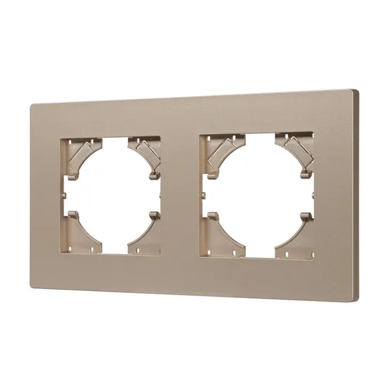 Фото #1 товара Рамка пластиковая FRM-PERIO-PL-2-GD (Arlight, -)