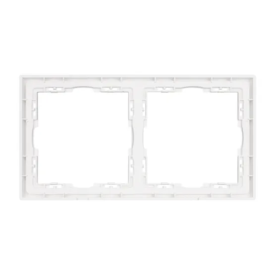Фото #2 товара Рамка пластиковая FRM-NOBE-SFPL-2-WH (Arlight, Белый кварц)