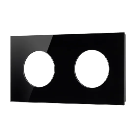 Фото #1 товара Рамка стеклянная FRM-GLARE-GC-2-BK (Arlight, -)