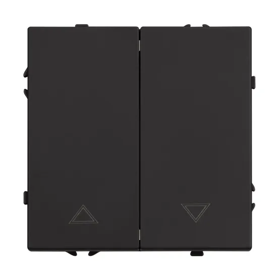 Фото #2 товара Механизм выключателя управления шторами SWT-NOBE-MKR2-SFPL-BK (230V, 10A) (Arlight, Черный оникс)