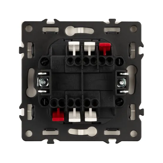 Фото #2 товара Механизм выключателя двухклавишный проходной LED SWT-NOBE-MKP2-SFPL-L-IS (230V, 10A) (Arlight, Никель)