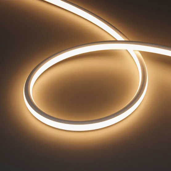 Фото #1 товара Светодиодная лента герметичная WAVE-TOP-A560-18x15mm 24V Warm3000 (10 W/m, IP54, 5m, wire x1) (Arlight, Вывод прямой, 3 года)