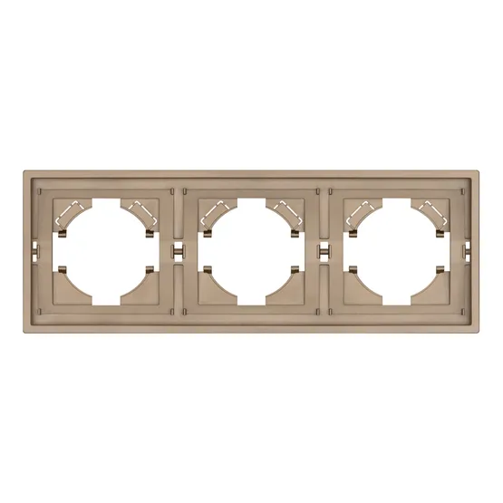 Фото #3 товара Рамка пластиковая FRM-TENDO-PL-3-GD (Arlight, Песочный)