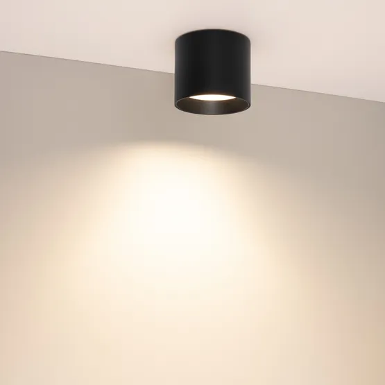 Фото #2 товара Светильник SP-BISCOTTO-R90-8W Warm3300-MIX (BK, 80 deg, 230V) (Arlight, IP54 Металл, 5 лет)