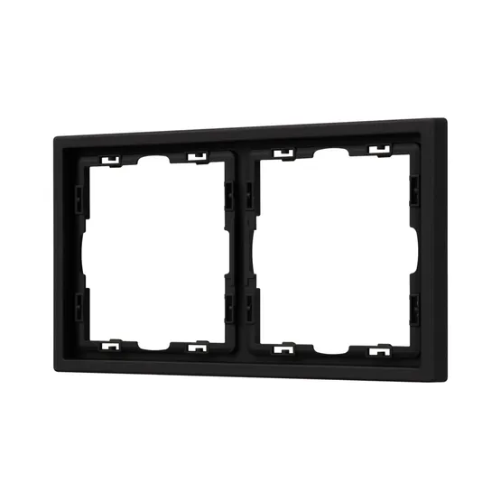 Фото #1 товара Рамка пластиковая FRM-NOBE-SFPL-2-BK (Arlight, Черный оникс)