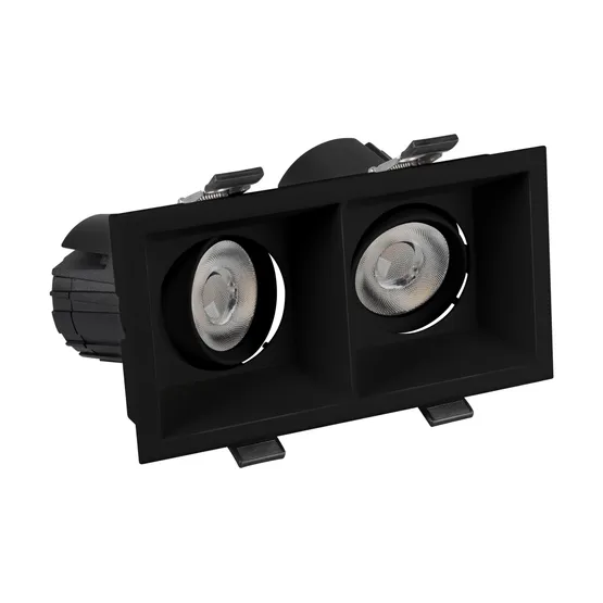Фото #3 товара Светильник MS-FLOW-BUILT-S157x85-2x12W Warm3000 (BK, 15 deg, 230V) (Arlight, IP20 Металл, 5 лет)