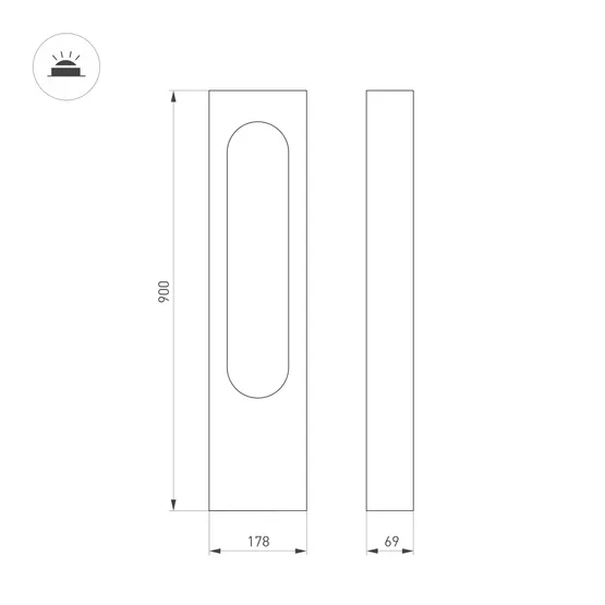 Фото #5 товара Светильник LGD-MUSE-BOLL-H900-12W Warm3000 (DG, 296 deg, 230V) (Arlight, IP65 Металл, 3 года)