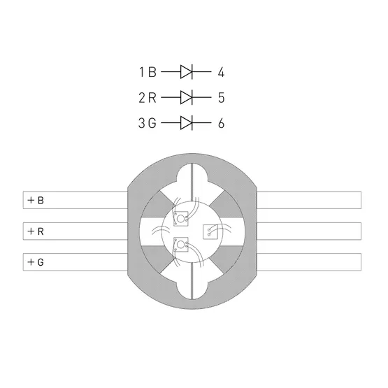 Фото #4 товара Мощный светодиод ARPL-9W-EPL45-RGB (700mA) (Arlight, Emitter)