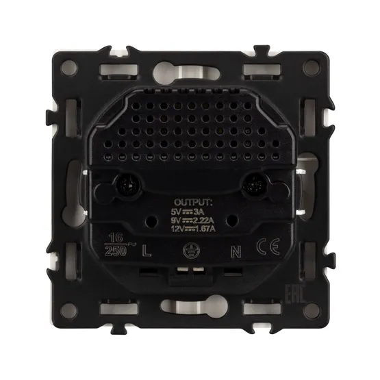 Фото #3 товара Механизм розетки с USB зарядкой SCT-NOBE-MUAC-SFPL-WH (230V, 16A) (Arlight, Белый кварц)