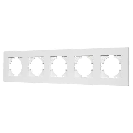 Фото #1 товара Рамка пластиковая FRM-PERIO-PL-5-WH (Arlight, -)