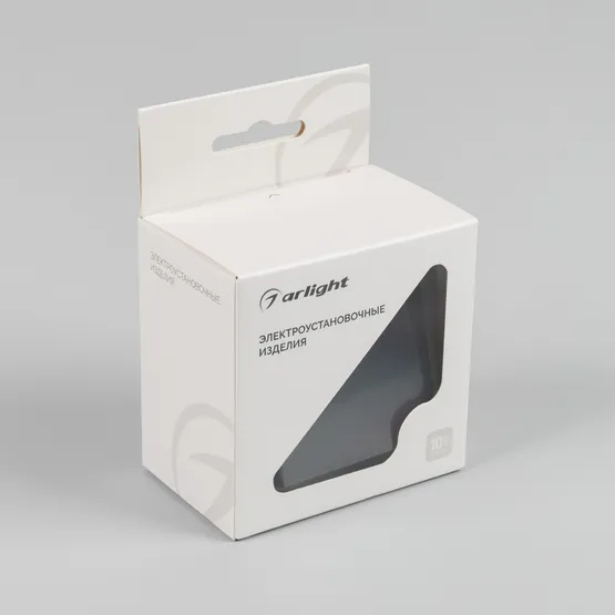 Фото #4 товара Механизм выключателя одноклавишный непроходной SWT-MK01-PL-BK-V (250V, 10A) (Arlight, -)