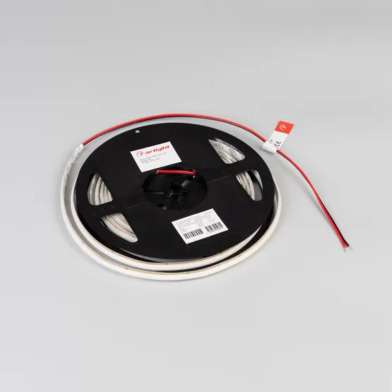 Фото #2 товара Светодиодная лента SOB-M288-10mm 24V Warm2700 (10 W/m, IP20, 5m) (Arlight, резка 1 светодиод)