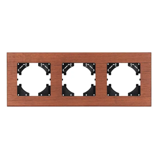 Фото #2 товара Рамка из натурального дерева FRM-XSILO-WD-3-NL (Arlight, -)