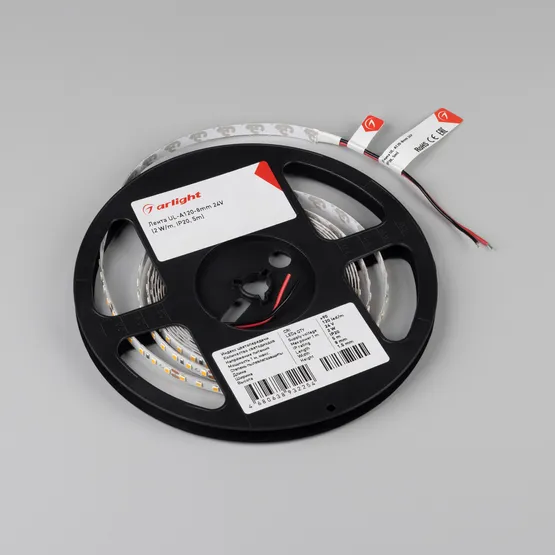 Фото #2 товара Светодиодная лента UL-A120-8mm 24V Day4000 (2 W/m, IP20, 5m) (Arlight, Открытый)