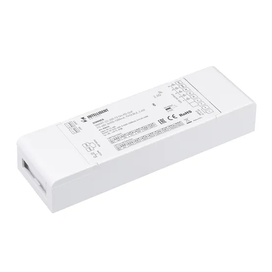 Фото товара INTELLIGENT ARLIGHT Диммер SMART-CC-205-72-SH-PD-SUF (12-48V, 5x350-1200mA, TUYA BLE, 2.4G) (IARL, IP20 Пластик, 5 лет)