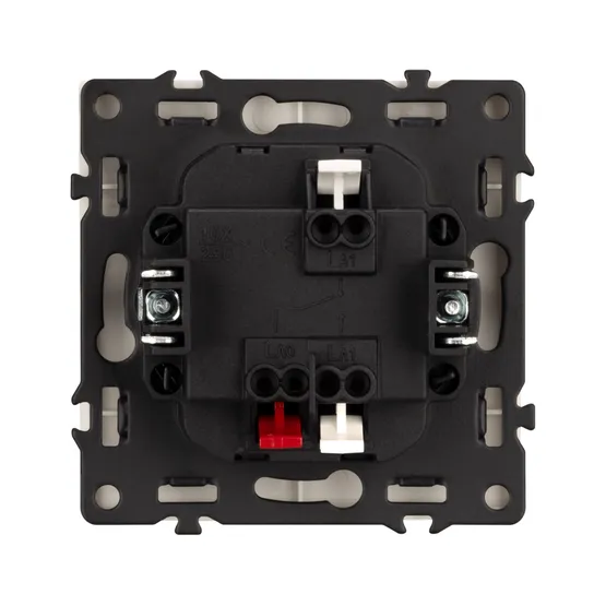 Фото #3 товара Механизм выключателя одноклавишный проходной LED SWT-NOBE-MKP1-SFPL-L-WH (230V, 10A) (Arlight, Белый кварц)