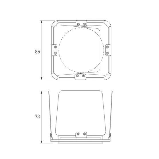 Фото #4 товара Шторки кашетирующие LGD-ARTIFACT-BARNDOOR-R65 (BK) (Arlight, Металл)