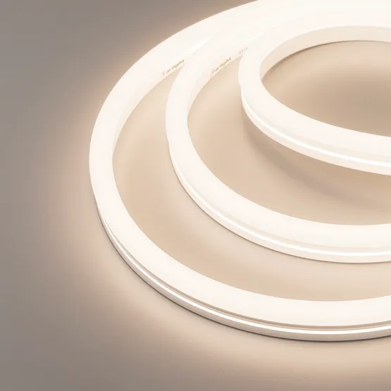 Фото #1 товара Светодиодная лента герметичная MOONLIGHT-SIDE-X336-12x24mm 230V Day4000 (11 W/m, IP65, 50m, wire x1) (Arlight, Грибовидная форма)