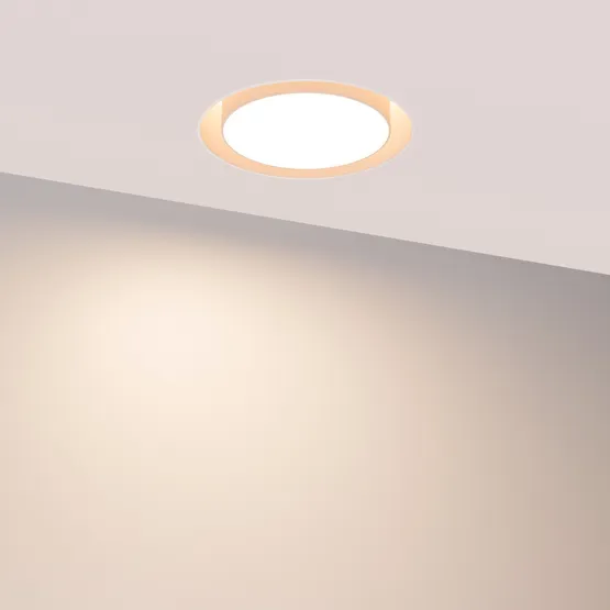 Фото #6 товара Светильник SP-ARCLOOP-TRIMLESS-D180-20W Day4000-Warm3000 (WH, 120 deg, 230V) (Arlight, Алюминий)