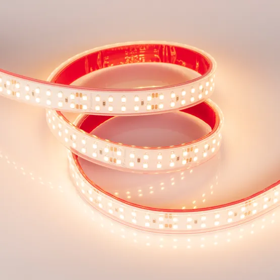 Фото #2 товара Светодиодная лента RTW 2-5000P 24V Warm2700 2x2 (3528, 1200 LED, LUX) (Arlight, 19.2 Вт/м, IP66)