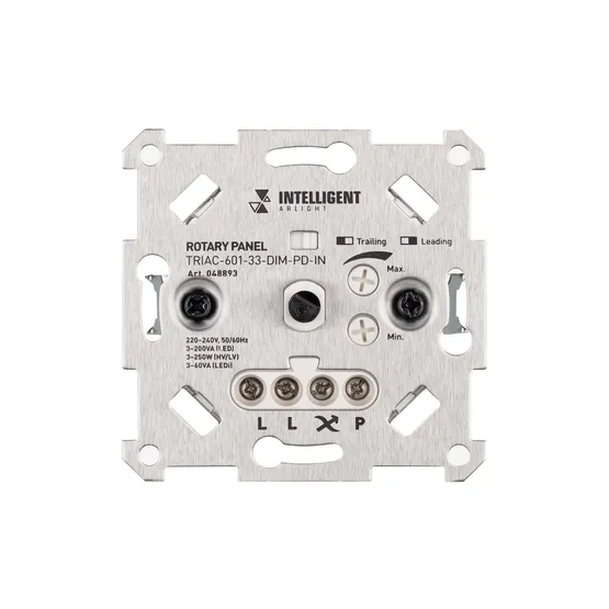 Фото #3 товара INTELLIGENT ARLIGHT Роторная панель TRIAC-601-33-DIM-PD-IN (230V, 1x1A, Механизм) (IARL, IP20 Металл, 3 года)