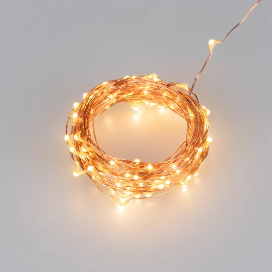 Фото #1 товара Светодиодная гирлянда ARD-DEW-HOME-10000-100LED-LIVE Warm3000 (5V, USB, ПДУ) (Ardecoled, IP20)