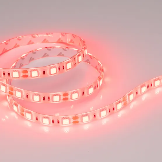 Фото #4 товара Светодиодная лента RTW 2-5000SE 12V Red 2x (5060, 300 LED, LUX) (Arlight, 14.4 Вт/м, IP65)