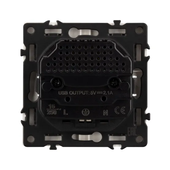 Фото #2 товара Механизм розетки с USB зарядкой SCT-NOBE-MUAA-SFPL-GD (230V, 16A) (Arlight, Золотой песок)