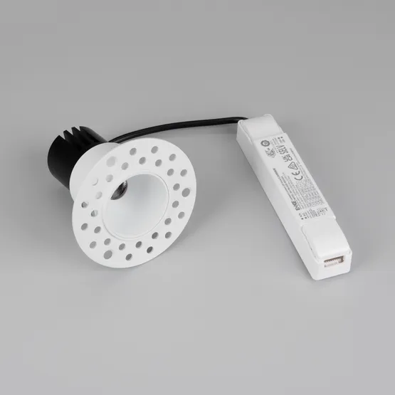 Фото #4 товара Светильник MS-INVISIO-TRIMLESS-R45-10W Warm2700 (WH-WH, 36 deg, 230V) (Arlight, IP54 Металл, 5 лет)
