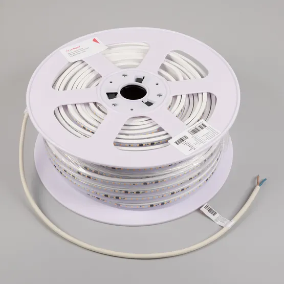 Фото #3 товара Светодиодная лента герметичная ARL-PV-A120-15mm 230V Warm3000 (15 W/m, IP65, 50m) (Arlight, -)