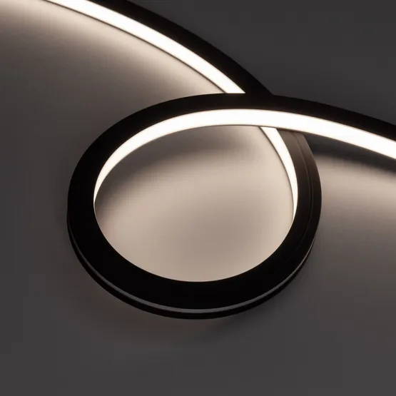 Фото товара Светодиодная лента герметичная NOVA-TOP-BLACK-A120-16x15mm 24V Day4000 (10 W/m, IP67, 2835, 5m, wire x2) (Arlight, Вывод боковой, 5 лет)