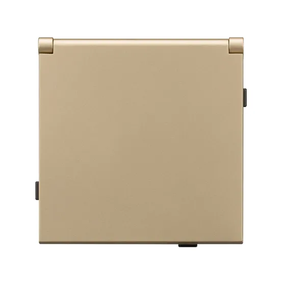 Фото #2 товара Механизм розетки влагозащищённый SCT-TENDO-MCP-SFPL-GD (230V, 16A) (Arlight, Матовый песочный)