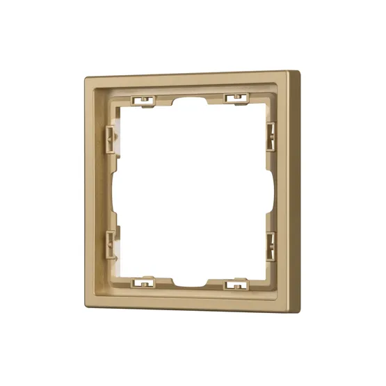 Фото #1 товара Рамка пластиковая FRM-NOBE-SFPL-1-GD (Arlight, Золотой песок)