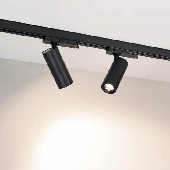 Фото #4 товара Светильник LGD-ARTEMIS-TRACK-4TR-R55-12W Day4000 (BK, 8-80 deg, 230V, DALI) (Arlight, IP20 Металл, 5 лет)