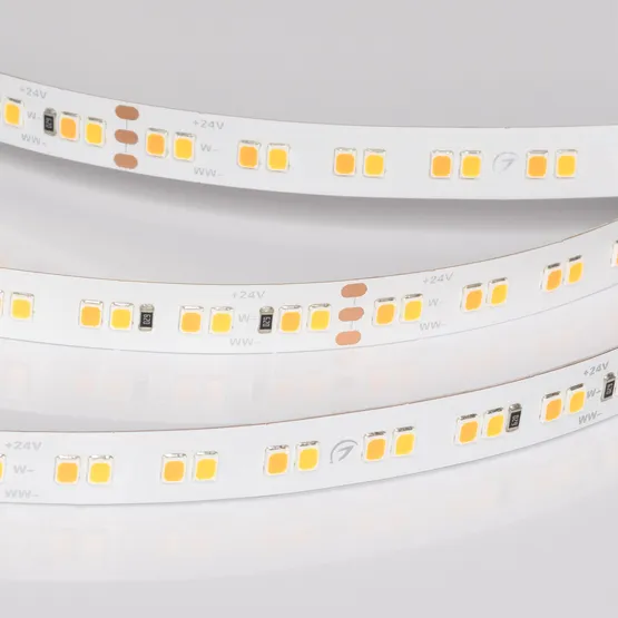 Фото #3 товара Светодиодная лента UL-A160-10mm 24V Warm-MIX (15 W/m, IP20, 5m) (Arlight, Изменяемая ЦТ)