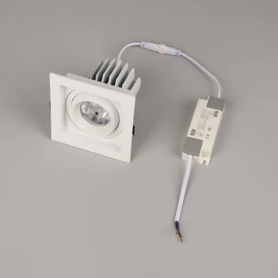 Фото #2 товара Светильник MS-VORTEX-BUILT-S117x117-20W Warm3000 (WH-WH, 40 deg, 230V) (Arlight, IP20 Металл, 5 лет)