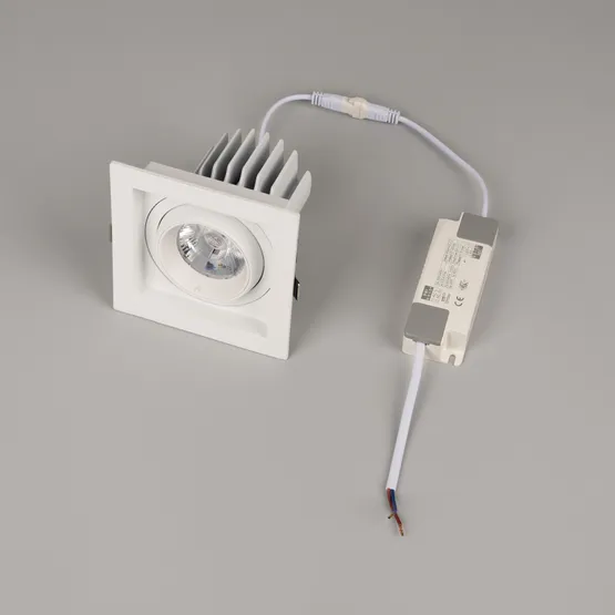 Фото #3 товара Светильник MS-VORTEX-BUILT-S117x117-20W Warm3000 (WH-WH, 20 deg, 230V) (Arlight, IP20 Металл, 5 лет)