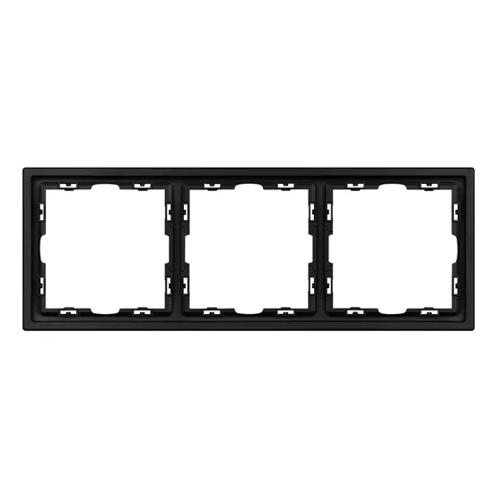 Фото #3 товара Рамка пластиковая FRM-NOBE-SFPL-3-BK (Arlight, Черный оникс)