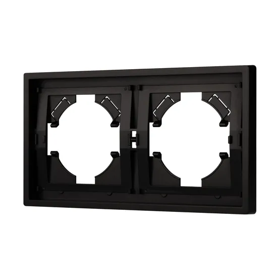 Фото #1 товара Рамка пластиковая FRM-TENDO-PL-2-BK (Arlight, Черный)