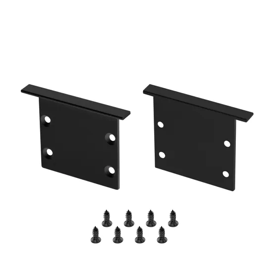 Фото товара Заглушка LINIA45-F-TRAY BLACK глухая (Arlight, Алюминий)