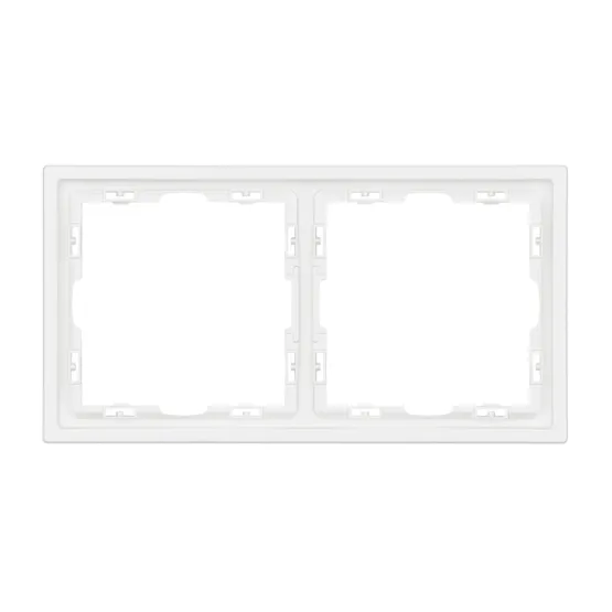 Фото #3 товара Рамка пластиковая FRM-NOBE-SFPL-2-WH (Arlight, Белый кварц)