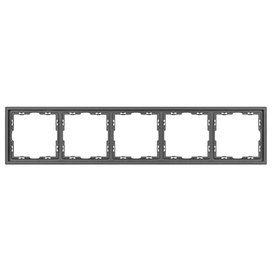 Фото #3 товара Рамка пластиковая FRM-NOBE-SFPL-5-GR (Arlight, Серый базальт)