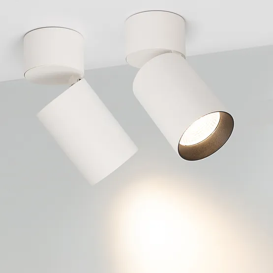 Фото #3 товара Светильник SP-POLO-SURFACE-FLAP-R85-15W Warm3000 (WH-BK, 40 deg) (Arlight, IP20 Металл, 3 года)