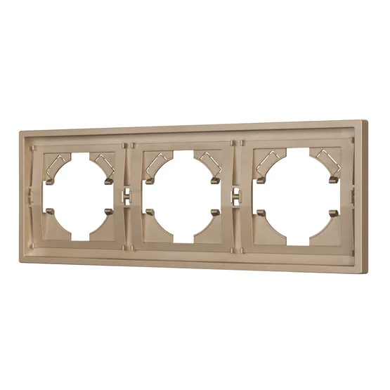 Фото #1 товара Рамка пластиковая FRM-TENDO-PL-3-GD (Arlight, Песочный)